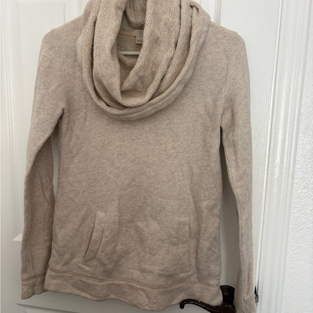 J. Crew Cream Cowl Neck Sweater